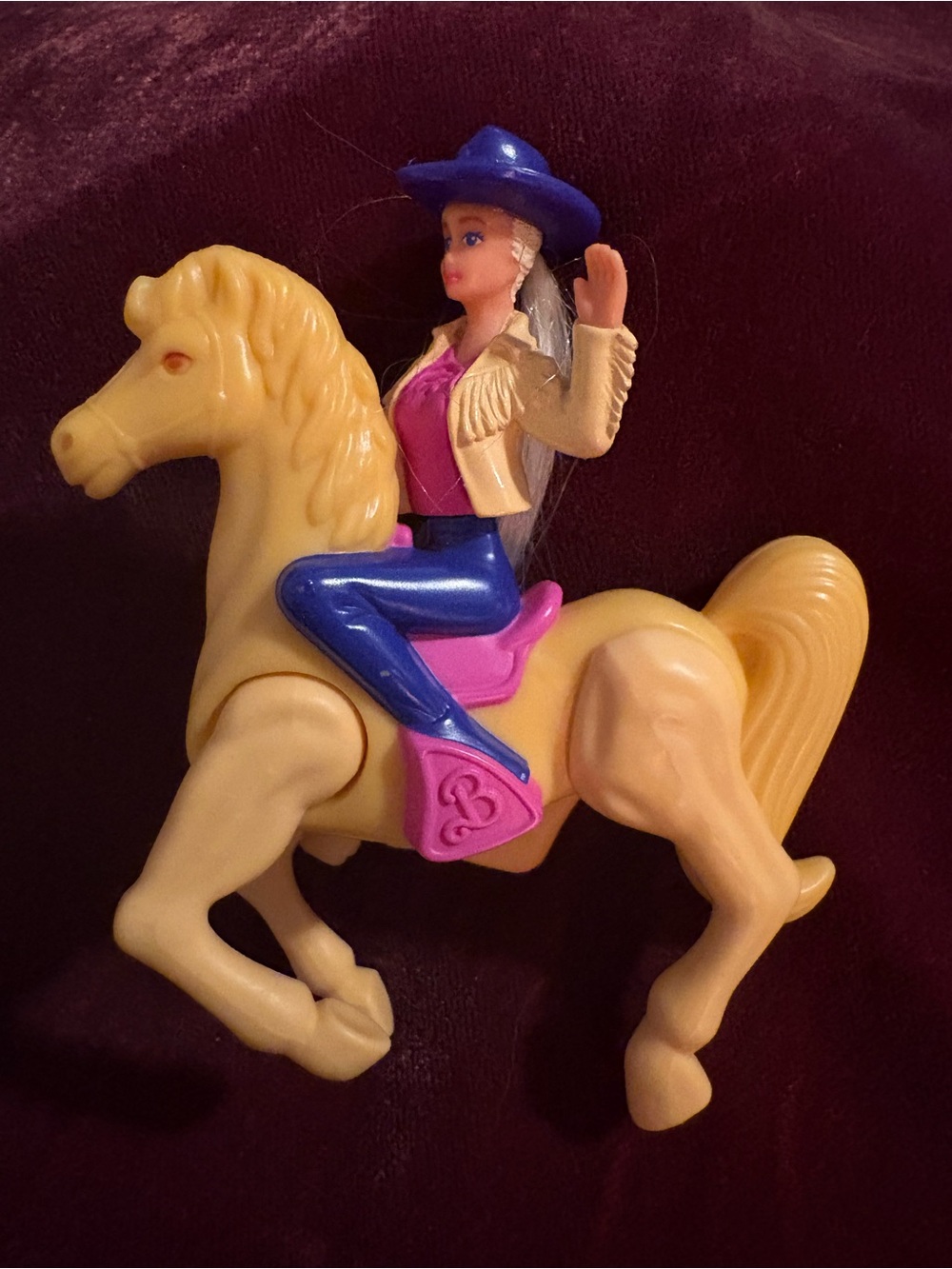 Vintage 1990s McDonald's Happy Meal Toy Western Barbie